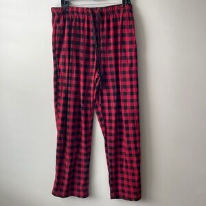 Red Buffalo print plaid or checkered design pajama bottoms men size medium